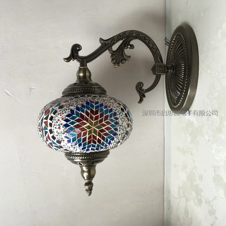 Новейшие E14 декоративные настенные лампы в средиземноморском стиле с ручной