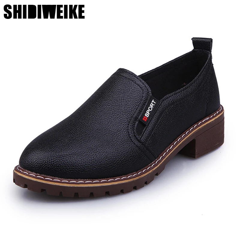 

SHIDIWEIKE 2021 Loafers Women Women Flats Fashion Slip-on Flat Shoes For Woman Spring Autumn Women L356