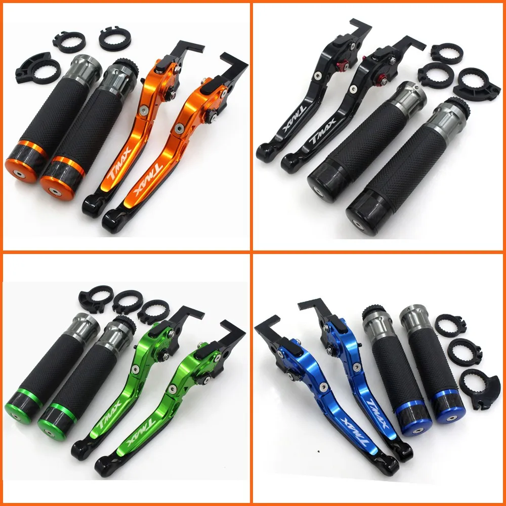 Складные выдвижной рычаг сцепления и ручки на руль для YAMAHA TMAX 500 2008 2018 TMAX530 XP530 XP500