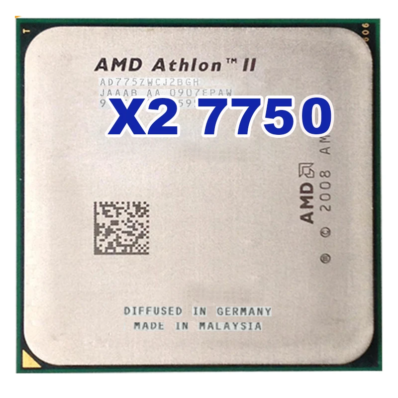 Двухъядерный процессор AMD Athlon 64 X2 7750 2 7 ГГц Socket AM2 + 95 Вт|athlon x2|amd athlon x2athlon |