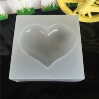 3 94 9cm diy love heart drops of glue silicone mold smooth cake moulds for chocolate accessories liquid baking tool fq3387