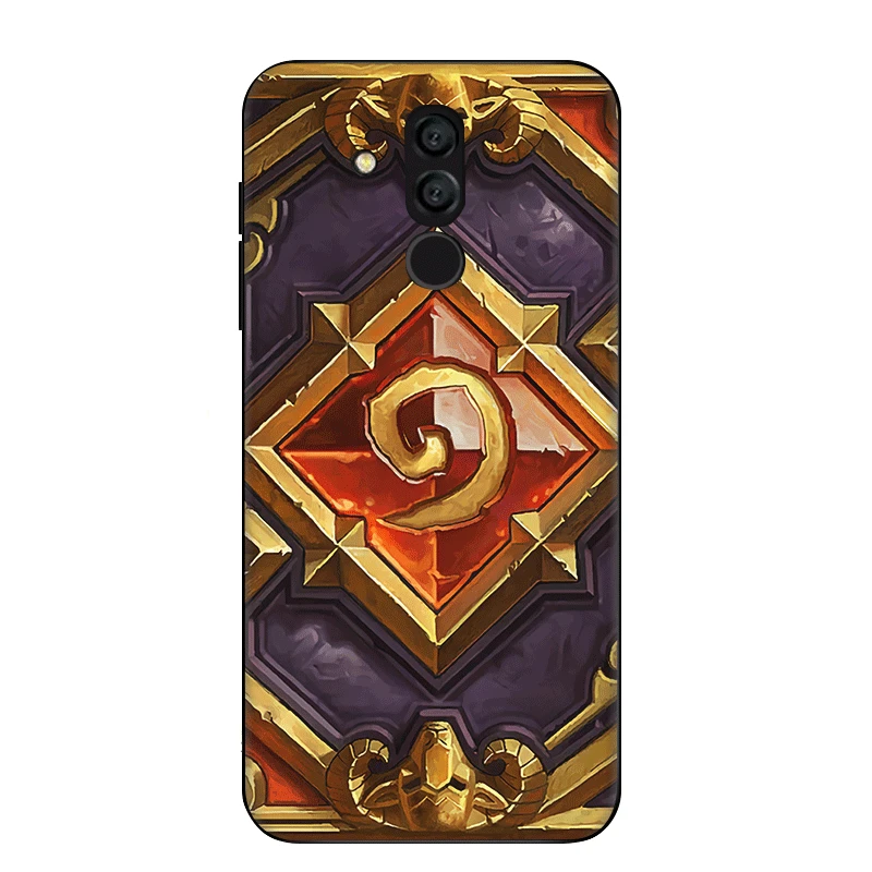 Черный мягкий ТПУ чехол для телефона Huawei Mate Nova Y6 10 20 2i 2 3 4i 4 Lite Pro Hearthstone Card Back Classic |