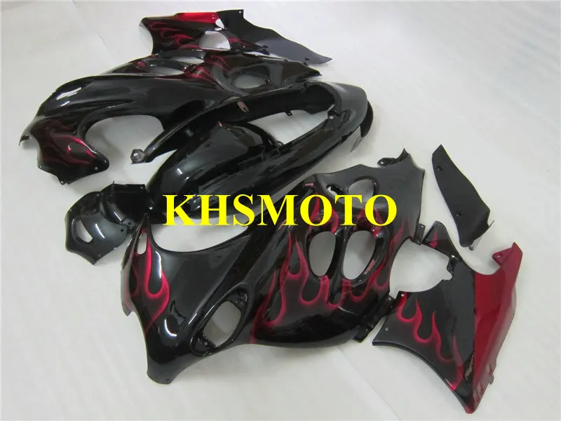 Комплект обтекателей Красного пламени для SUZUKI GSXF 600 750 GSX600 750F 96 99 00 06 GSX600F GSX750F 1996 2006