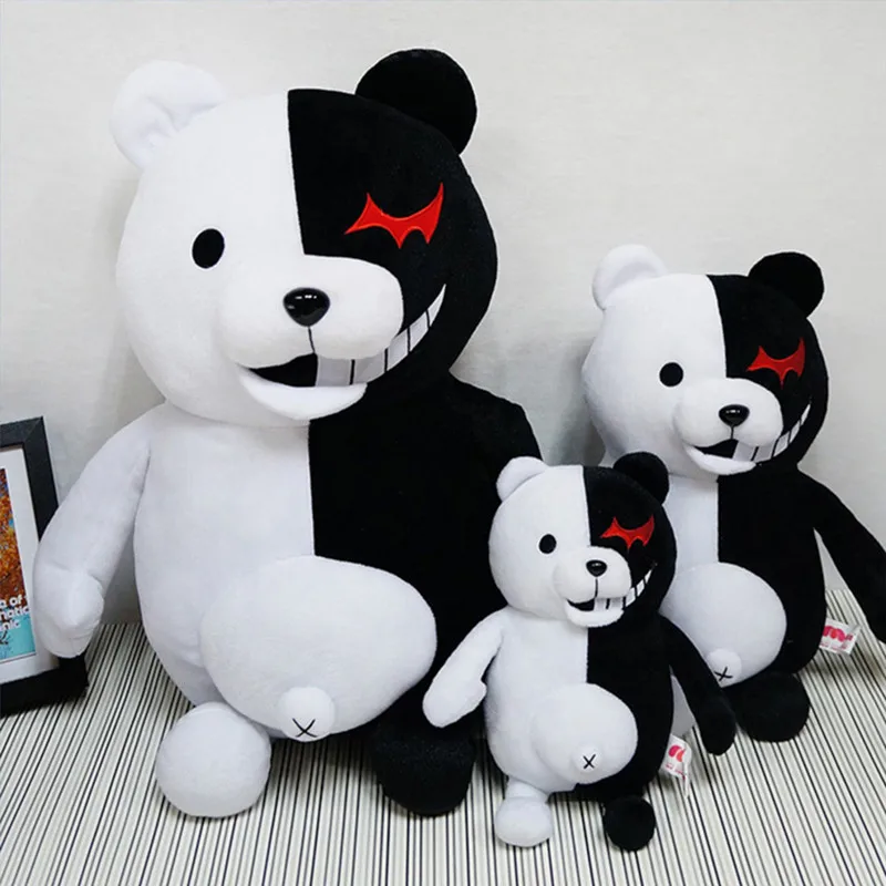 Кукла с героями мультфильмов Dangan Ronpa Monokuma плюшевые игрушки черный белый плюшевый