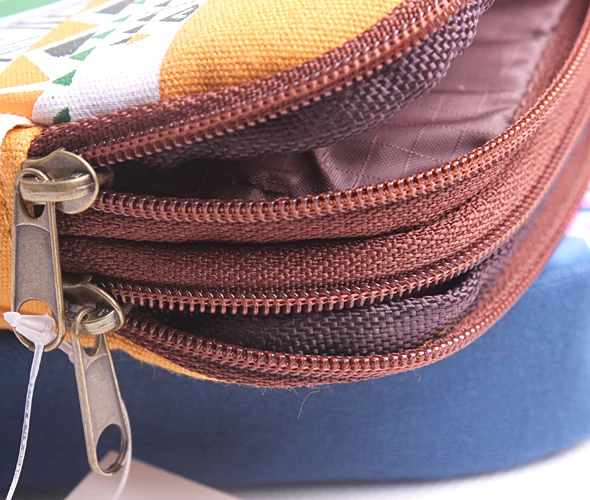 1 шт. винтажные кошельки в национальном стиле двойная молния сумка для монет