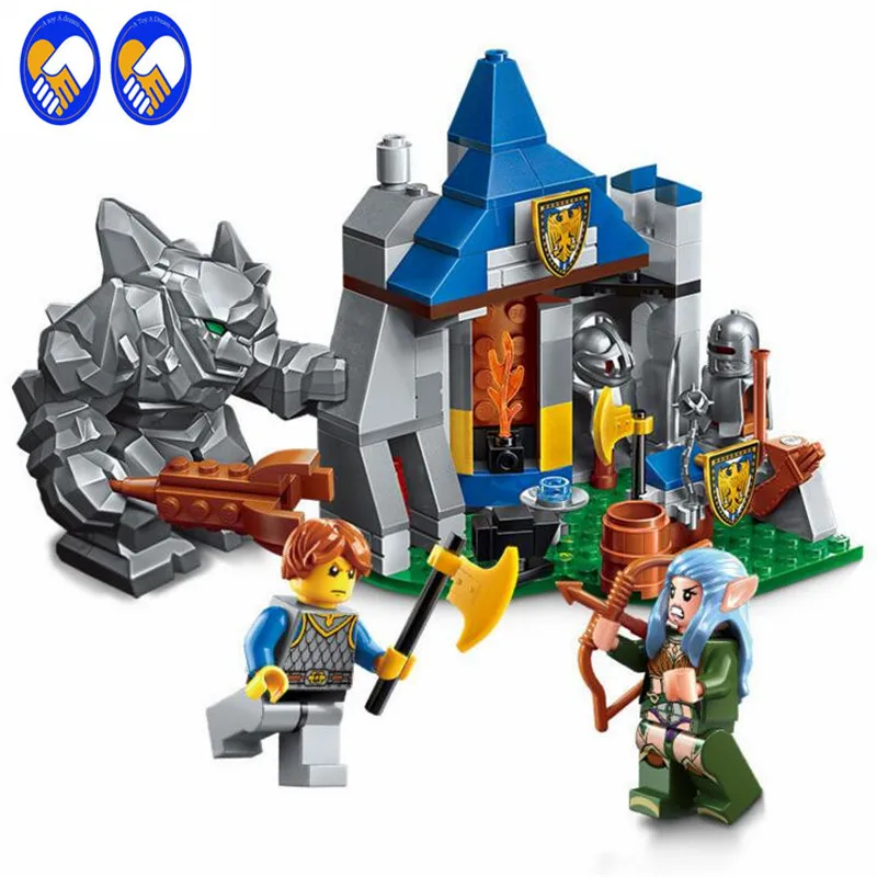 Игрушка мечта Просветите 2303 Building Block войны of Glory замок рыцарей защищать Барак 134