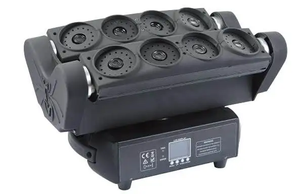 Новинка RGB светодиодный светильник паук s движущаяся головка лазерный dmx512