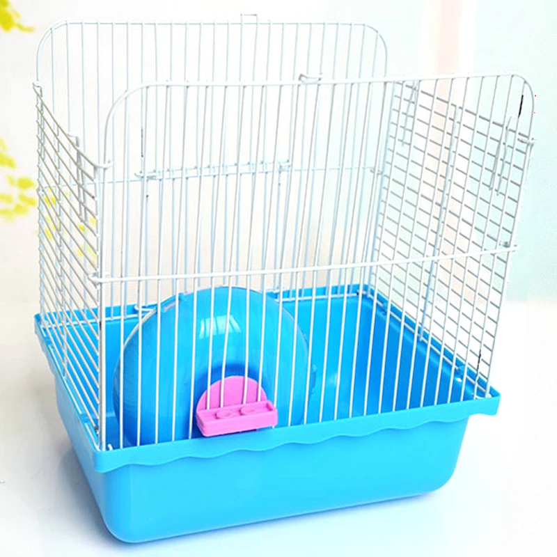 Маленькие клетки для животных кровать хомячка/дом/замок Делюкс Двойная Клетка