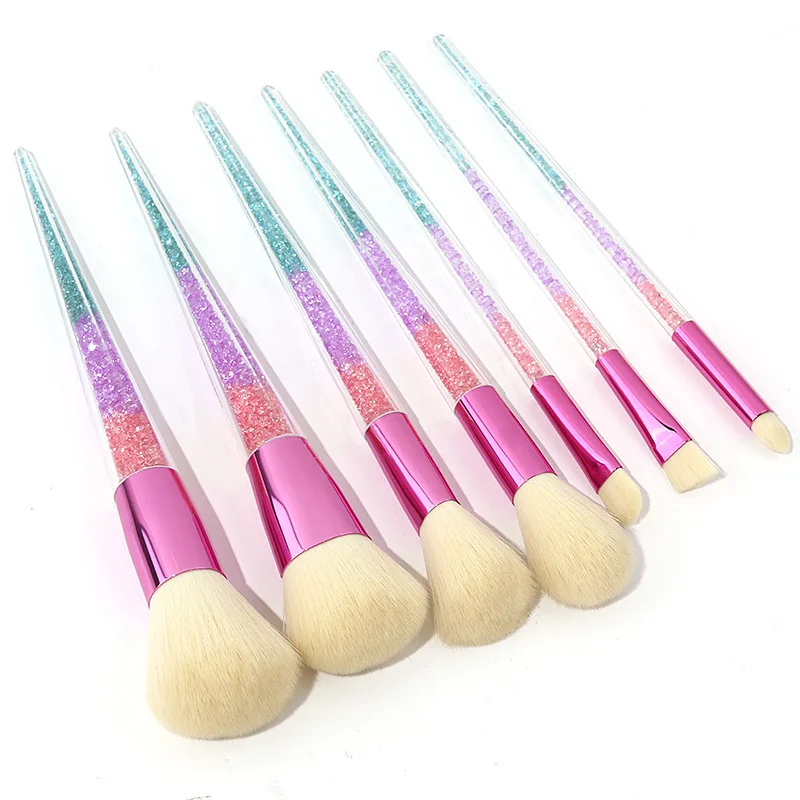 Новинка 7 шт. алмазная кисть с единорогом кристальная ручка основа для растушевки