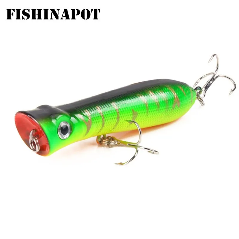 FISHINAPOT 1 шт. Поппер рыболовные приманки 8 см/10 5 г жесткие карандаш 10 цветов