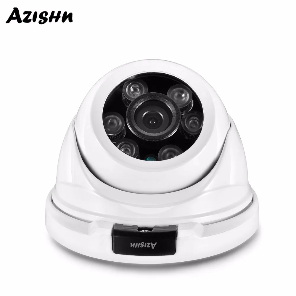 AZISHN PoE IP камера 1080P HD 2.0MP ИК ночного видения 2 8 мм объектив Ourdoor/Внутренняя