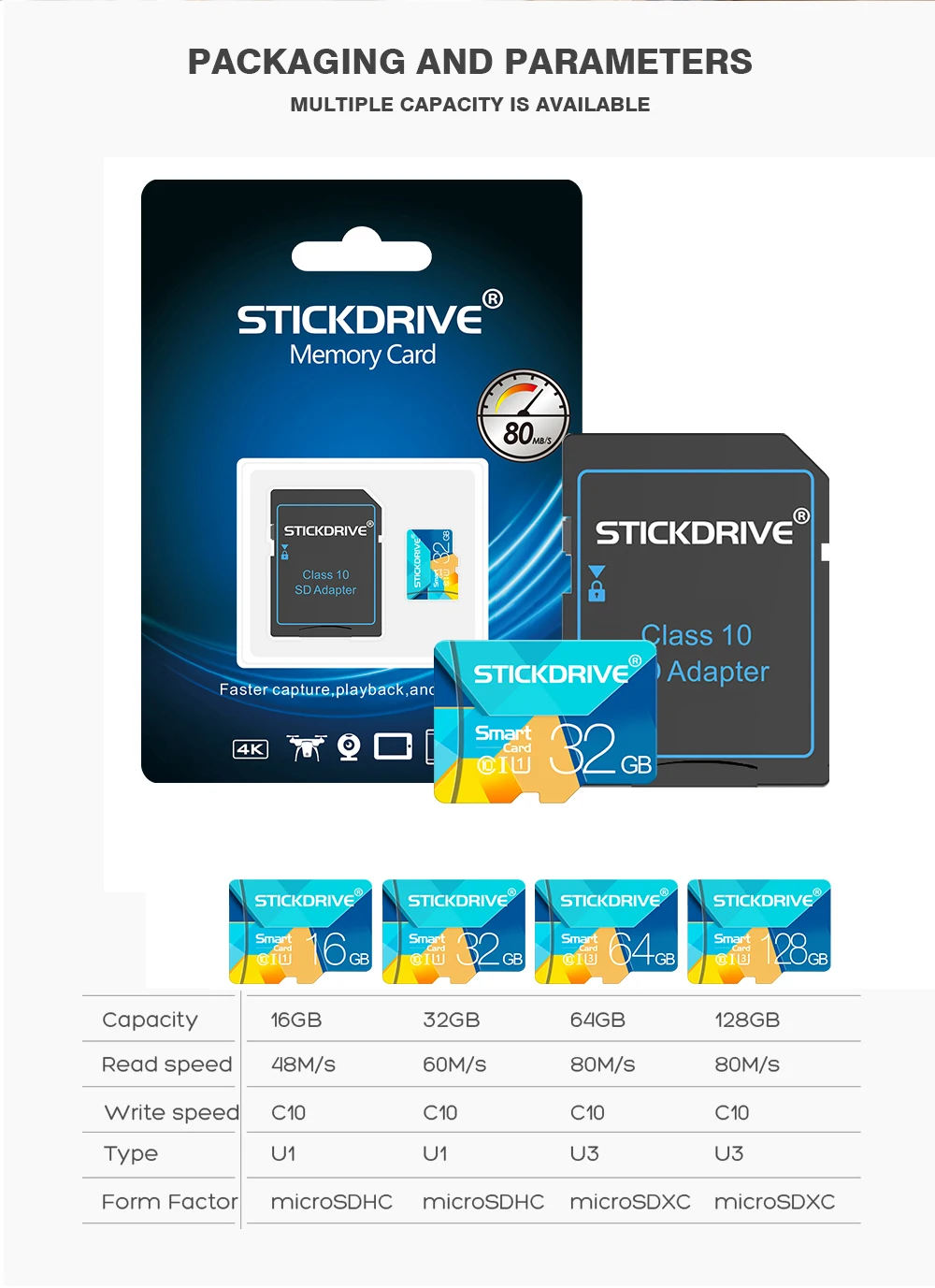 Бесплатный адаптер tarjeta micro sd 128 Гб 64 Гб карта памяти 32 ГБ 16 ГБ 8 ГБ 4 ГБ micro sd/TF карта для смартфона/автомобильного монитора/планшета