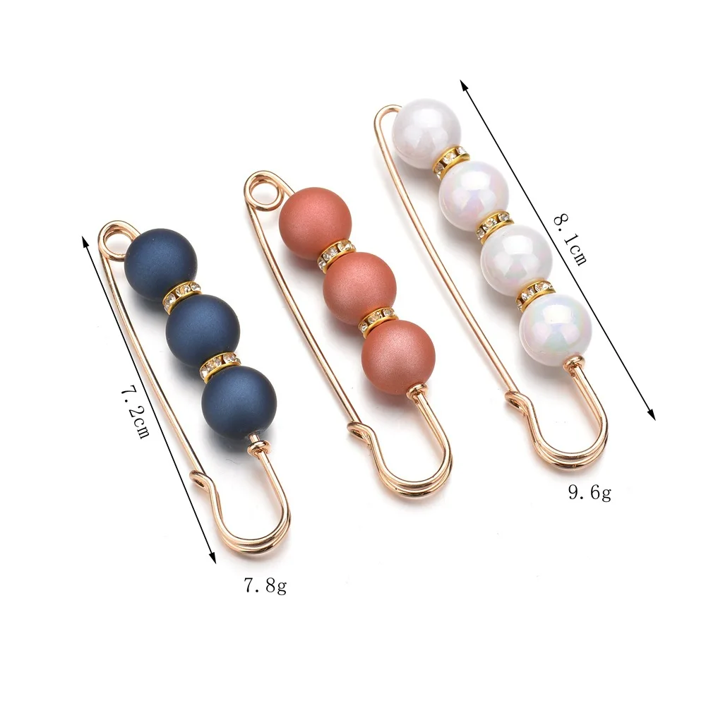 2019 NEW college style simple elegant girl colorful pearl beads statement rhinestone Brooch women badge jewelry gift | Украшения и