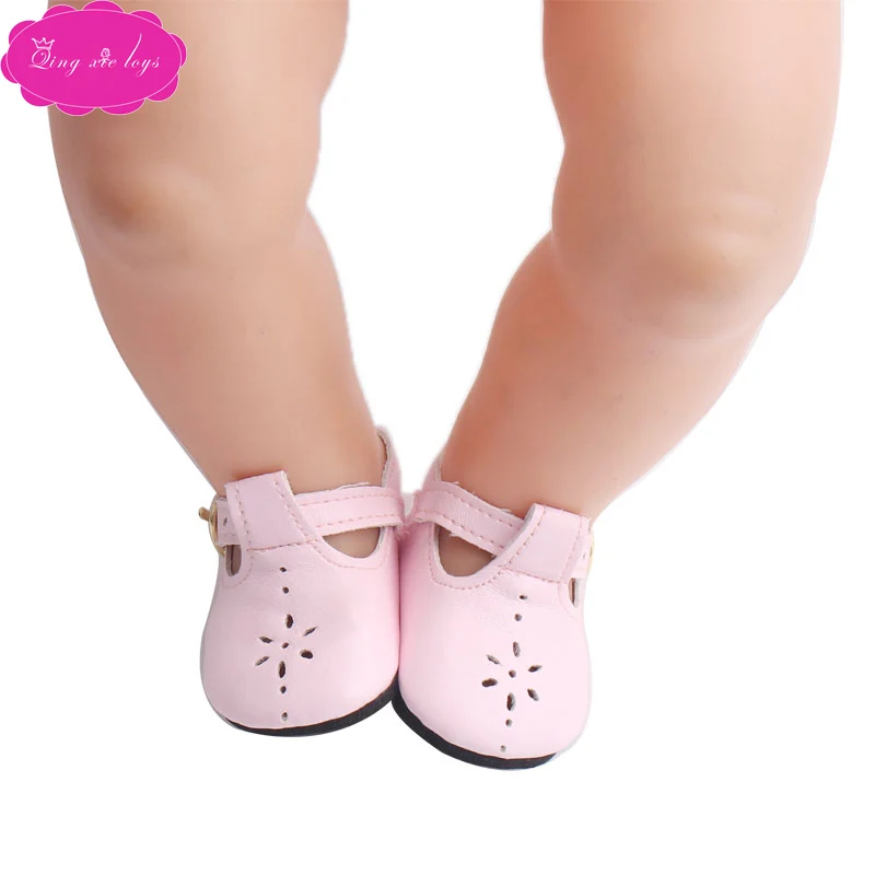 Куклы розовое платье принцессы обувь подходит 43 см baby doll и американский 18 дюймов девушки кукла обувь аксессуары g5-g66
