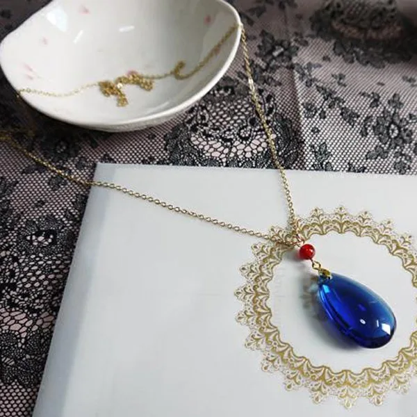 Howl's Moving Castle Hayao miyazaki Hal blue gemstone The necklace | Тематическая одежда и униформа