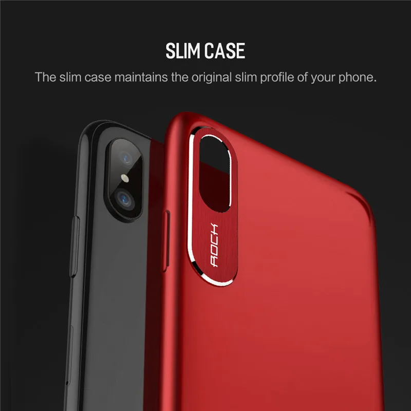 Для iPhone X чехол ROCK роскошный деловой стиль металлический защитный для телефона
