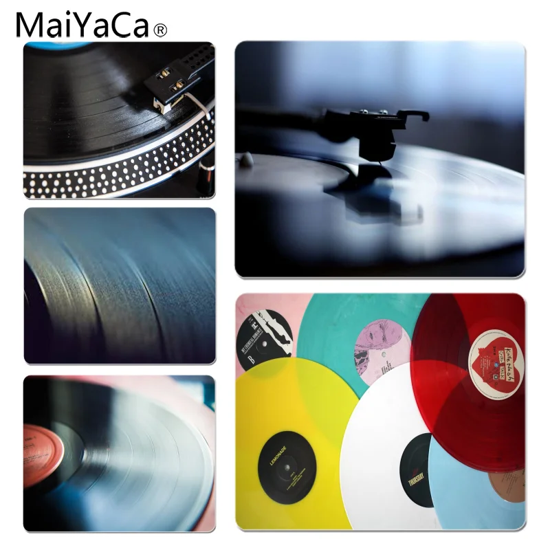MaiYaCa Виниловая пластинка синяя этикетка музыкальный Комфортный коврик для мыши игровой коврик для мыши размер для 18x22x0,2 см игровые коврики для мыши
