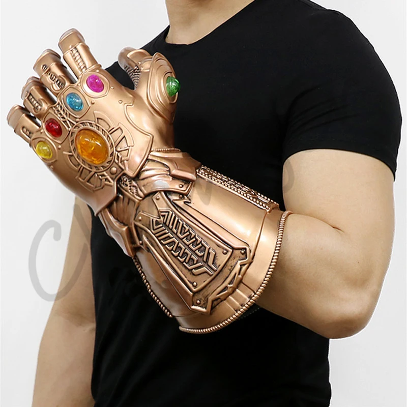 1:1 перчатки Thanos Infinity Gauntlet War косплей супергерой перчатка Таноса Хэллоуин вечерние