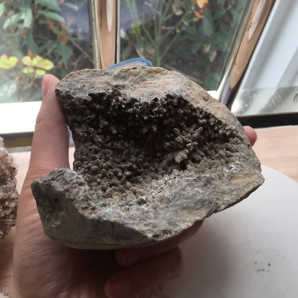 486 г Природный агат Geode Кристалл кластера образца камень кварц кристаллы подарок Лидер продаж в Китае