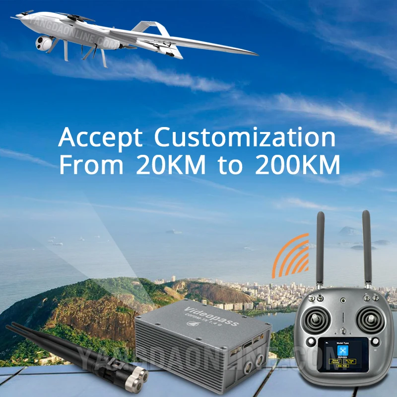 Videopass 1 4G Video Downlink для uav multirotor VTOL фиксированная крышка крыла диапазон 20 км до 30 FPV