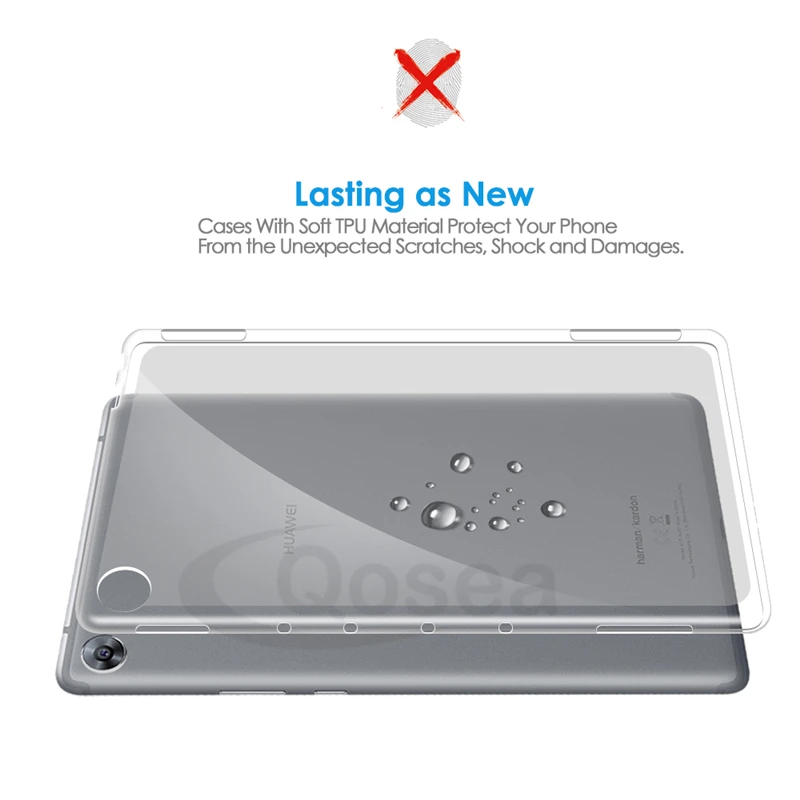 Для huawei MediaPad M5 Lite 10 1 чехол противоударный тонкий силиконовый мягкий TPU 8 4 планшет