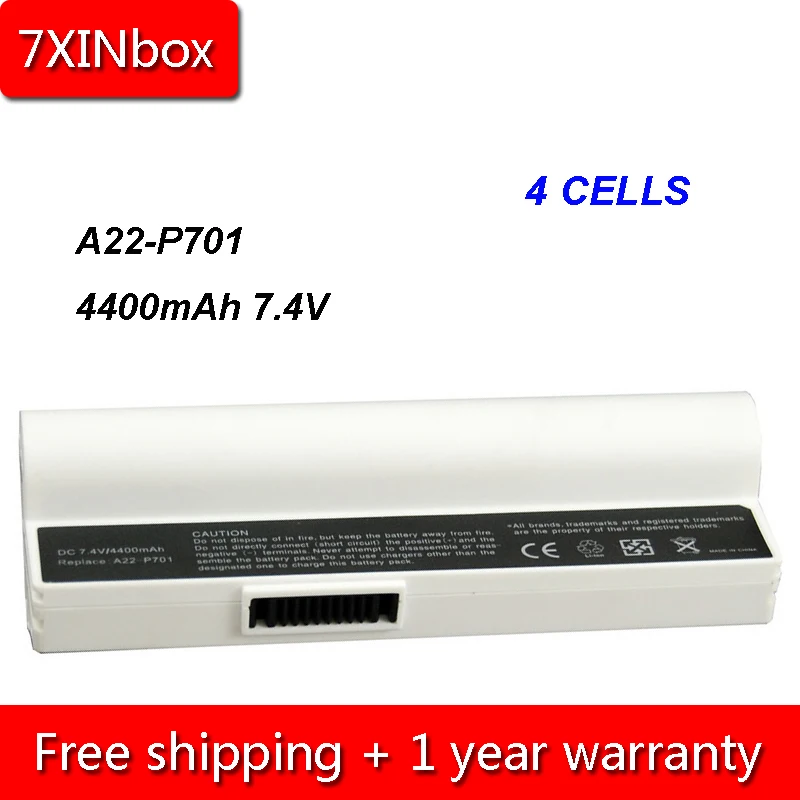 7XINbox 4cell 4400mAh 7 4 V A22 P701 P700 700 P22 900 Eee PC 2G 4G 8G 701 7BOAAQ040493|Аккумуляторы для ноутбуков| |