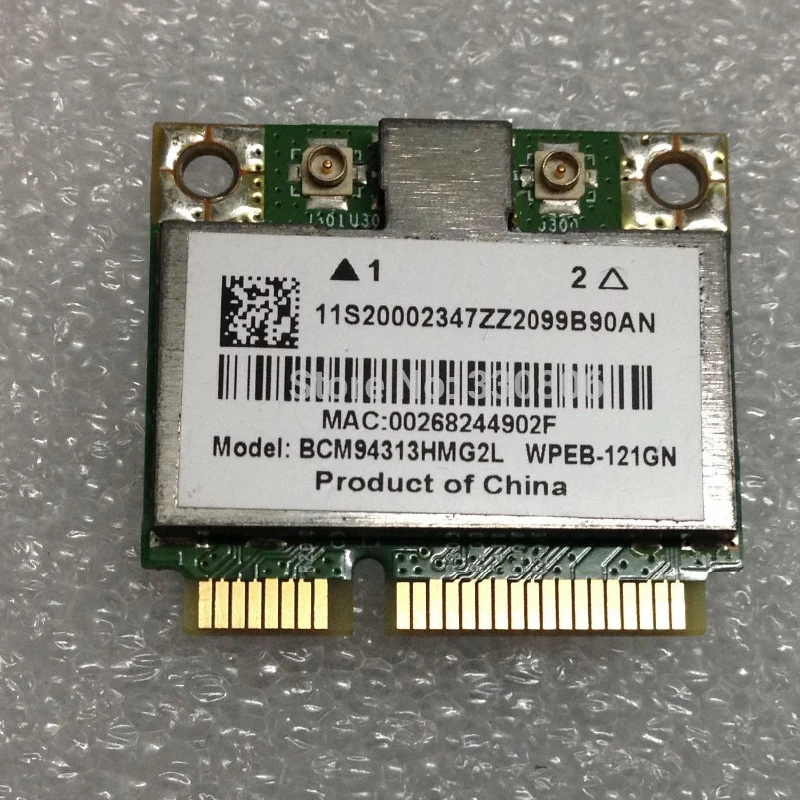 Половинная WLAN-карта BCM94313HMG2L BCM94313 BCM4313 для Lenovo B560 V560 G555 G560 Z560 Z565 Series 20002347 |