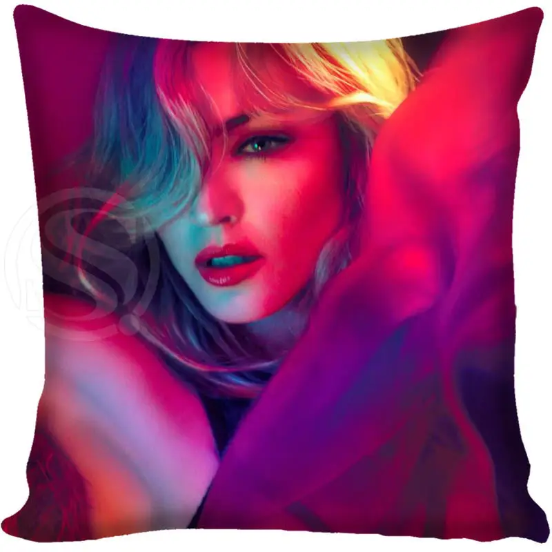 Новинка; Лидер продаж Пользовательские наволочки Madonna мягкая подушка чехол на молнии
