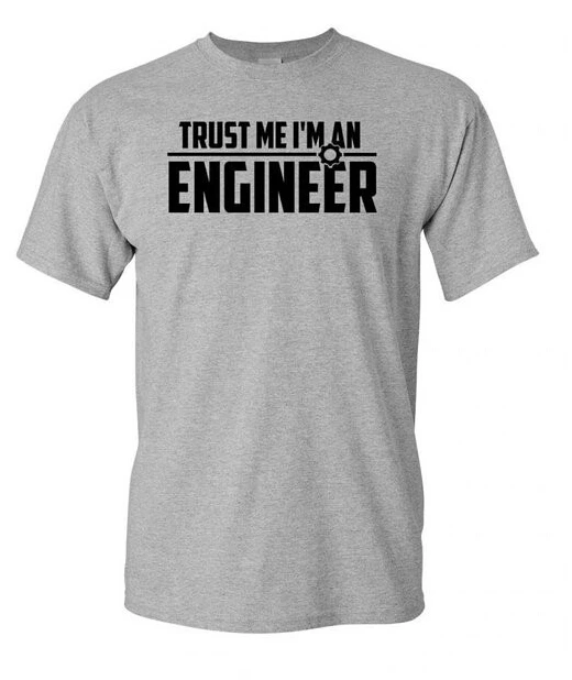 2017 модные летние новые мужские футболки &quotверь мне я Инженер&quot casule футболка