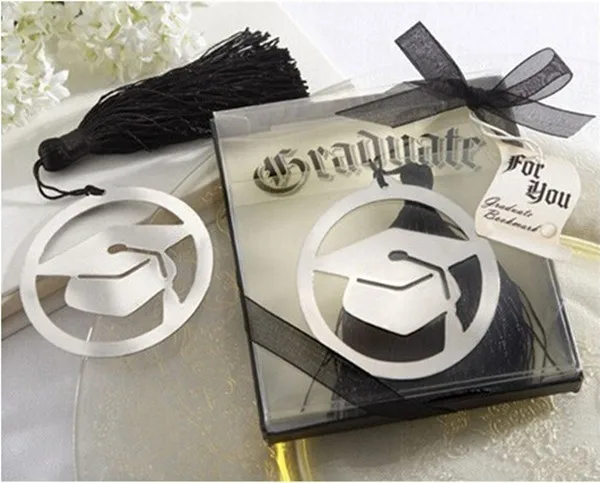 

100 PCS/LOT "The Next Chapter" Graduation Bookmark with Elegant Black Tassel Baby shower Party Favors gift new arrival