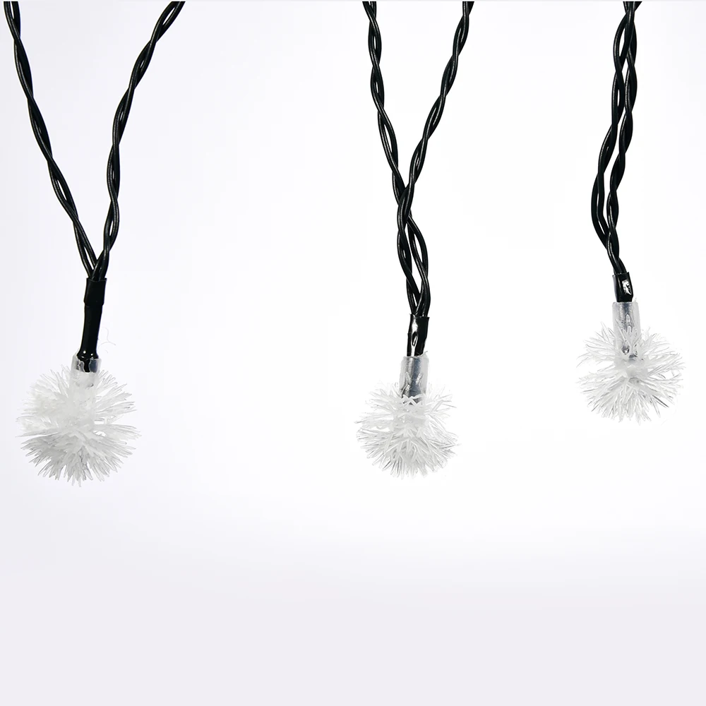 Снежный шар Солнечная струнная лампа водонепроницаемый открытый Сказочный свет