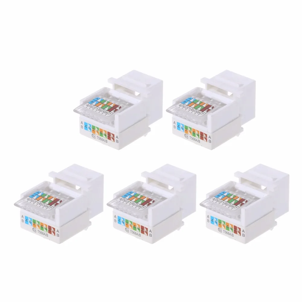 5 шт./компл. CAT5E UTP сетевой модульный инструмент RJ45 разъем информационный
