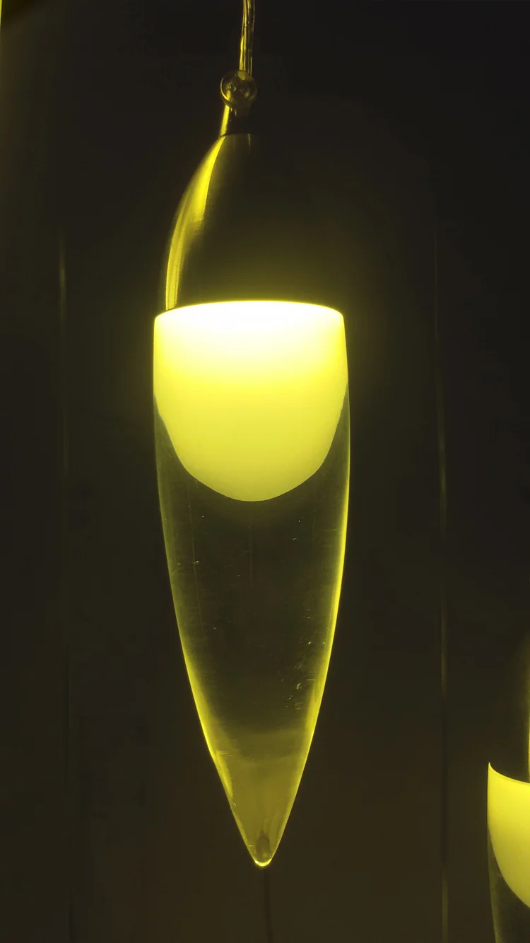 安い 現代のledライトシャンデリアダブル階段ランペ階段スパイラルledアクリルシャンデリア照明リビングルームクリスタルシャンデリア