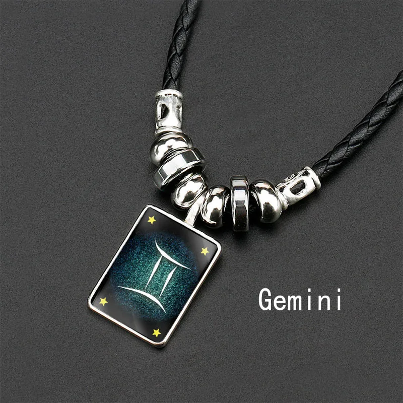 Новинка 2019 Галактическое Созвездие скорпиона ожерелье для мужчин 12 знаков