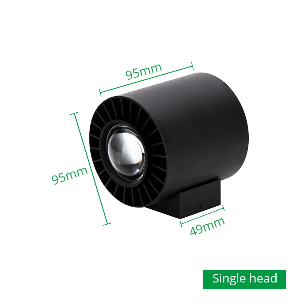 Single Head Настенный светильник для улицы, крыльца, бра, веранда, наружный водонепроницаемый настенный светильник для балкона, наружный сад, промышленный декор, светильники - Испускаемый цвет: Single Head