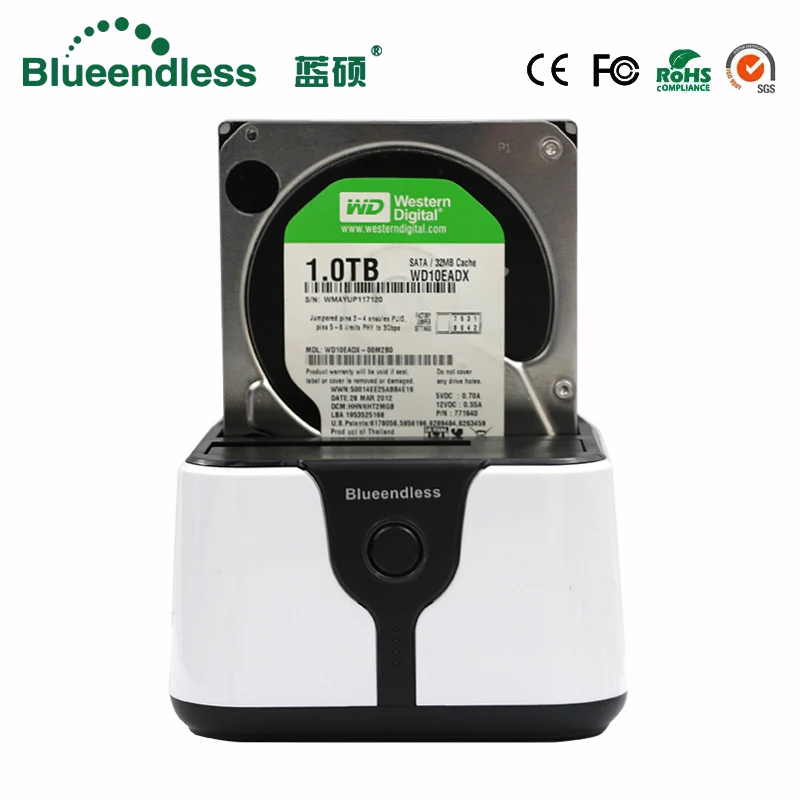 Клон SATA к USB 3 0 Hdd док станция коробка 2 5/3 5 &quotвнешний чехол USB3.0 Bay пластиковый