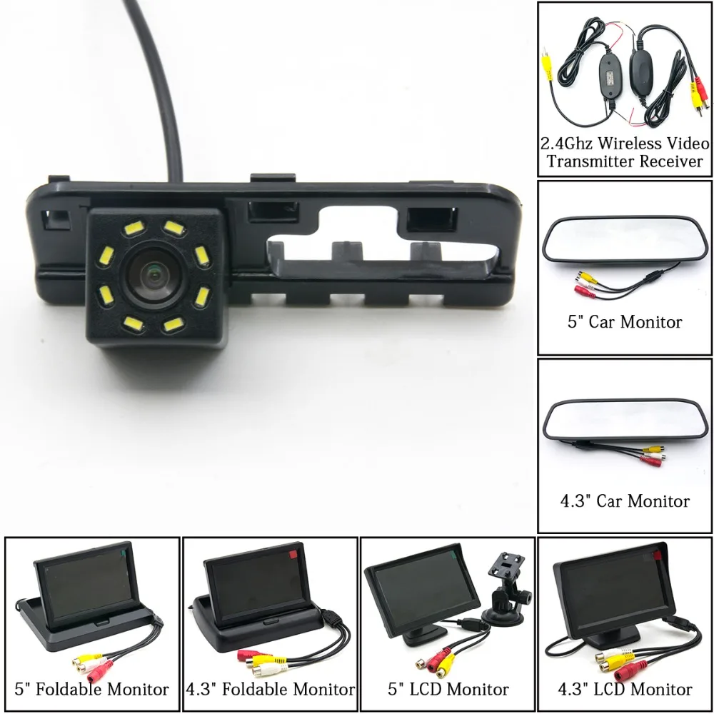 Для Honda Civic 2005 2006 2007 2008 2009 2010 2011 8LED CCD Автомобильная камера заднего вида 4 3 &quot5&quot