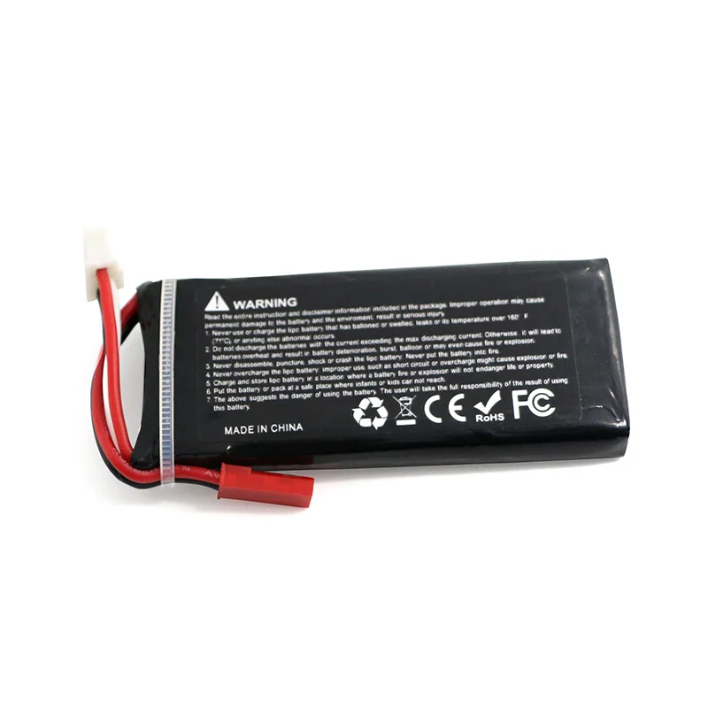 3 шт. Hubsan X4 батареи H502S RC 610 мАч Lipo 7 4 V дрона с дистанционным управлением Батарея 15C
