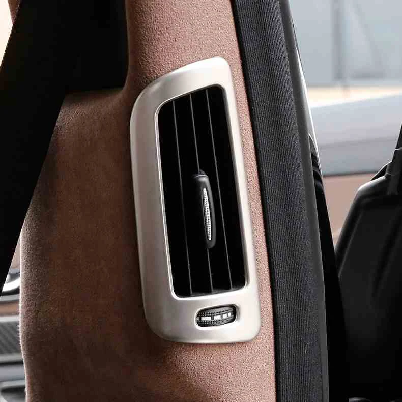 

For Mercedes Benz S Class W222 S300 S320 Car Styling B pillar air conditioning AC Outlet sequins frame cover sticker Trim