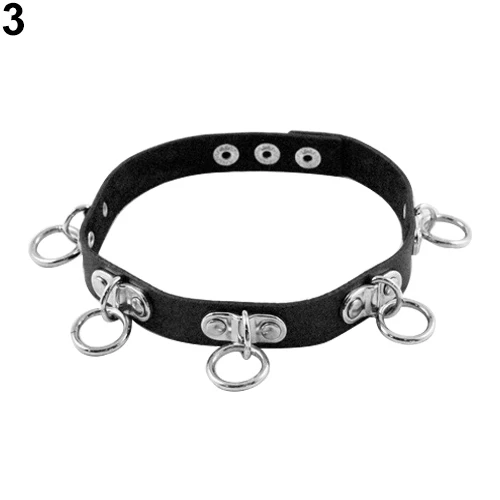 Ожерелье на воротник в стиле панк с заклепками и цепочкой форме сердца рок