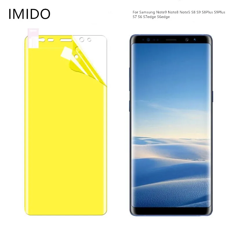 1/2 предмета в комплекте для samsung Galaxy Note9 Note8 5 S8 S9 3D полное покрытие мягкий гидрогель