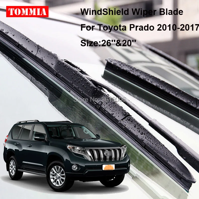 TOMMIA для Toyota Prado 10 17 2 шт передние мягкие резиновые ветрового стекла
