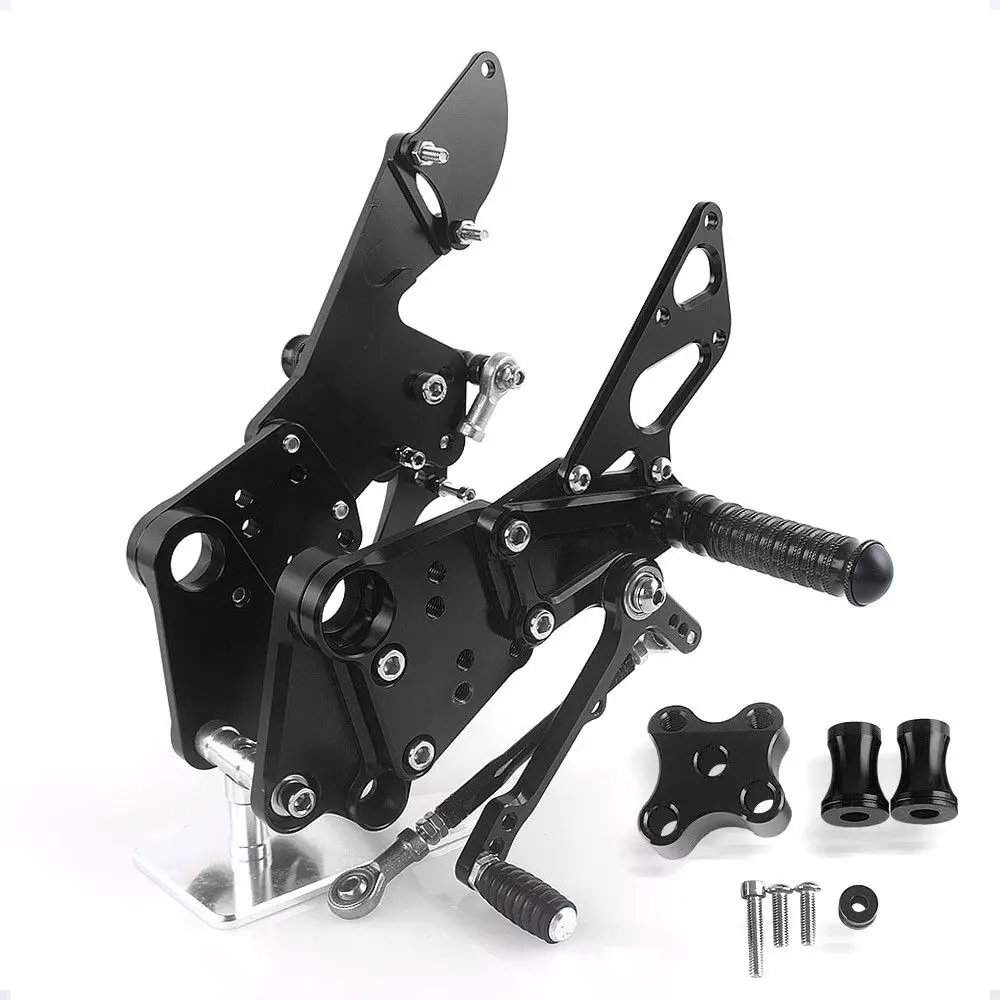 Для KTM Duke 125 200 390 2011 2012 2013 ЧПУ Регулируемый наездник задние комплекты Rearset Подножка для ухода за кожей ног колышки Оранжевый Blk