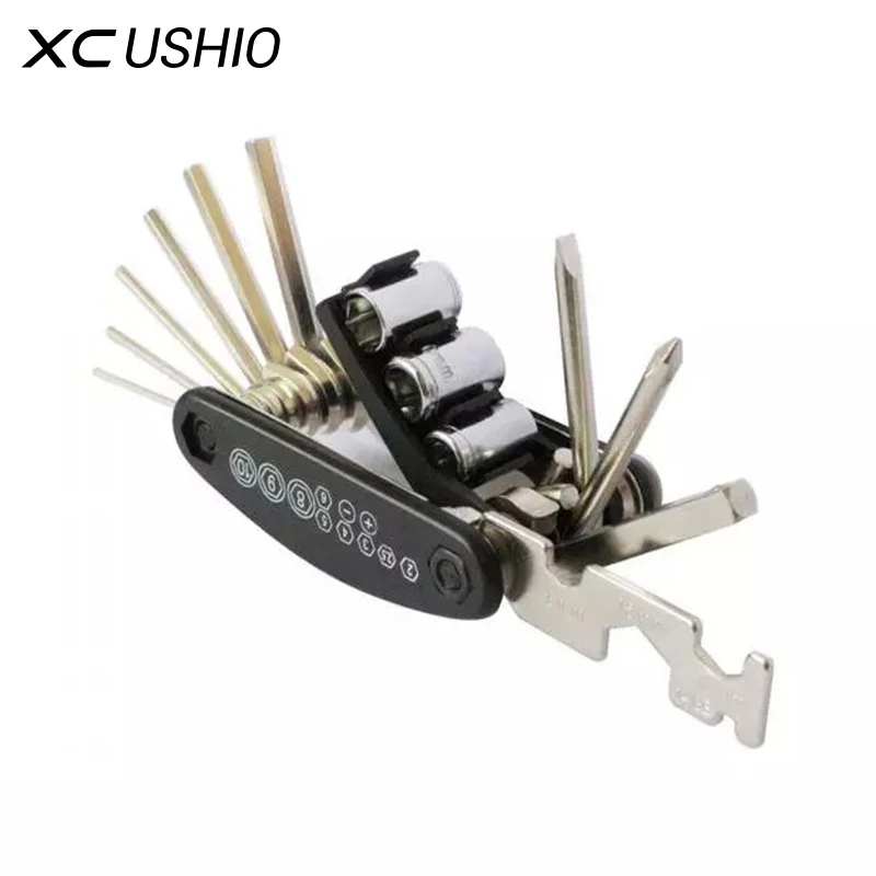 15 в 1 многоцелевой набор инструментов для ремонта велосипедов и шестигранный