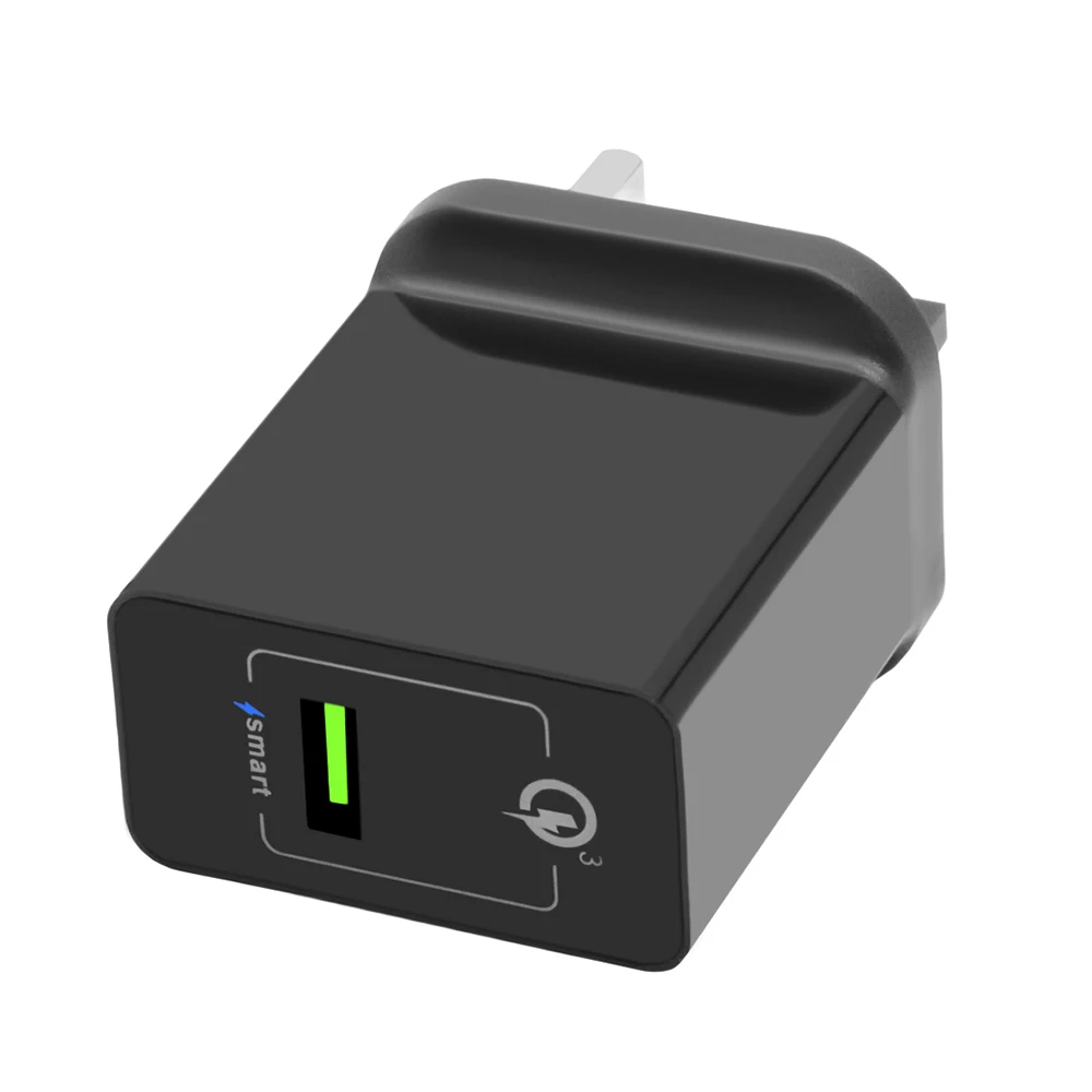 Новый стиль 1 Порты USB Зарядное устройство QC3.0 Портативный мобильный телефон