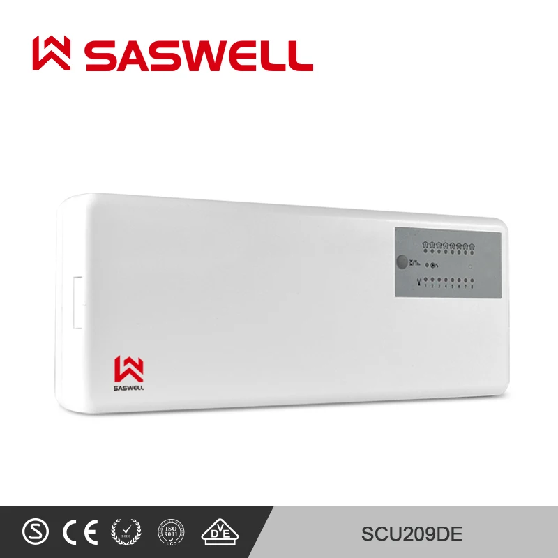 SASWELL термостат регулятор температуры для комнатной воды подогрев пола термостат 8 зон RF беспроводной терморегулятор