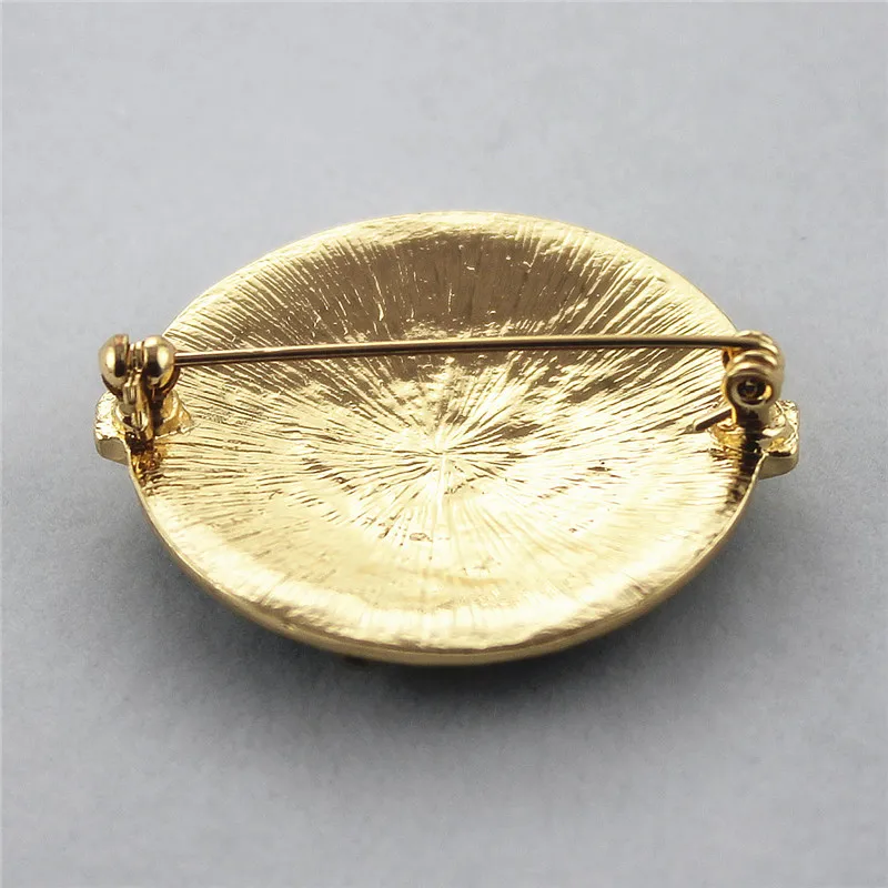 Женская Брошь из эмалированного камня в виде планеты| |