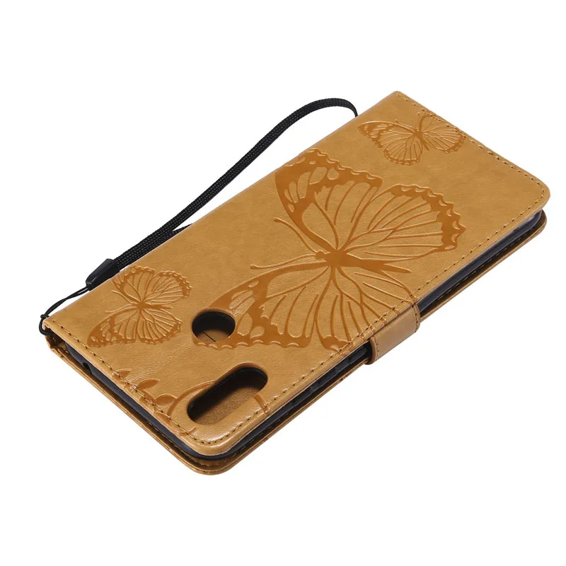 Fashion 3D Butterfly Leather Flip Wallet Case Soft Phone Silicone Cover Shell Coque Fundas Capa for Huawei Nova 3i P Smart Plus | Мобильные