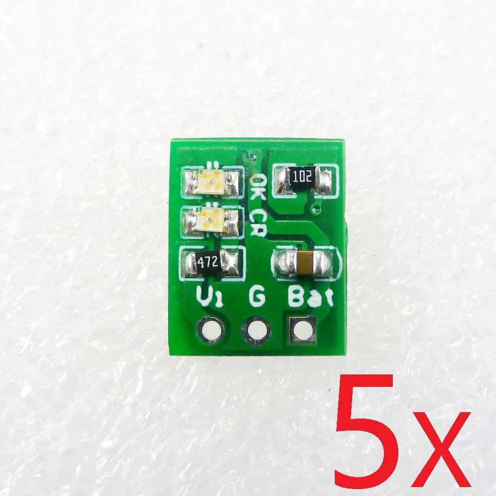 5 шт. очень небольшой светильник литий ионный аккумулятор зарядное устройство