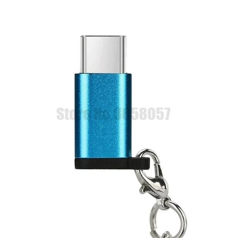 500 шт. USB C к Micro адаптеру 3 упаковки анти-потерянный Брелок Тип конвертировать для